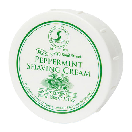 Taylor of Old Bond Street Peppermint Shaving Cream 150g Bowl Shaving Cream